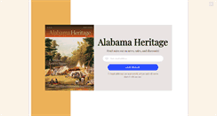 Desktop Screenshot of alabamaheritage.com