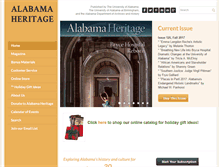 Tablet Screenshot of alabamaheritage.com